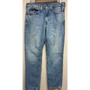Levi's 514 Straight Leg Jeans Mens W31 L32 Blue Whisker‎ Denim Casual Outdoor